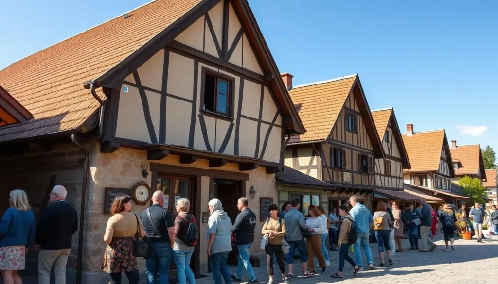 Old Village Kumrovec Museum with traditional houses and workshops