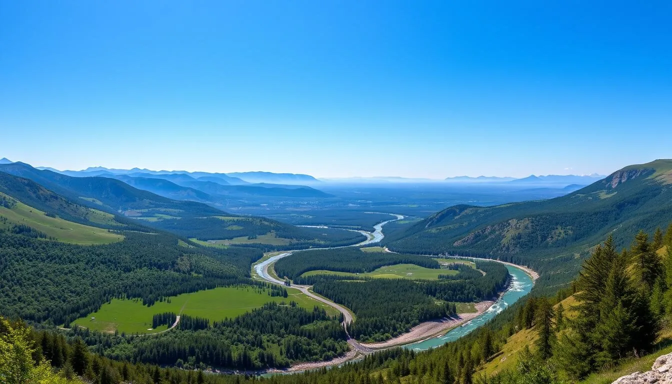 Panoramic-view-of-Chelyabinsk-Oblast-with-the-Ural-Mountains-in-the-background Panoramic view of Chelyabinsk Oblast with the Ural Mountains in the background