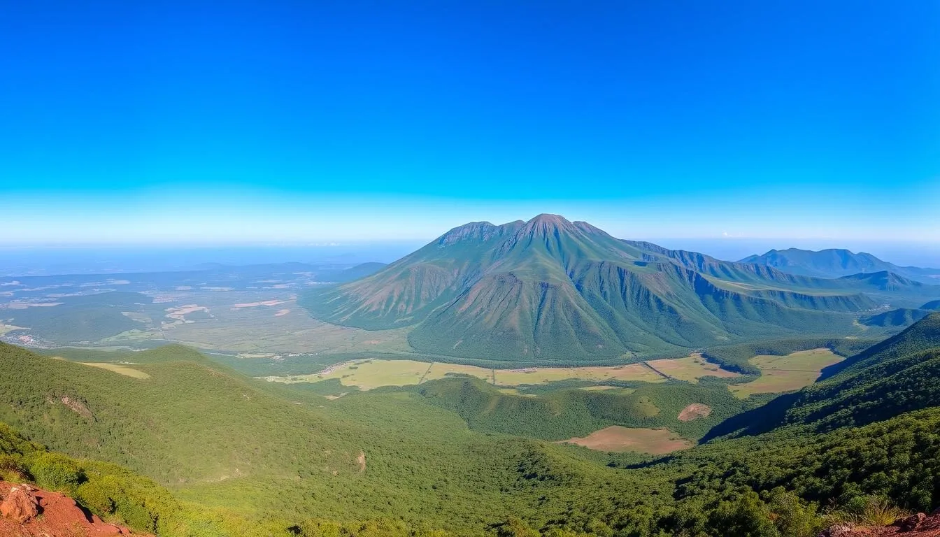 Panoramic-view-of-Mount-Elgon-National-Park-showing-the-vast-caldera-and-surrounding-landscapes Panoramic view of Mount Elgon National Park showing the vast caldera and surrounding landscapes