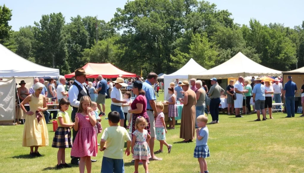 Pioneer Frolic festival at Maurice K. Goddard State Park Pennsylvania with historical reenactors Pioneer Frolic festival at Maurice K. Goddard State Park Pennsylvania with historical reenactors