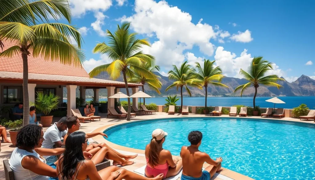 Resort accommodation near Christoffel National Park Curacao with mountain views
