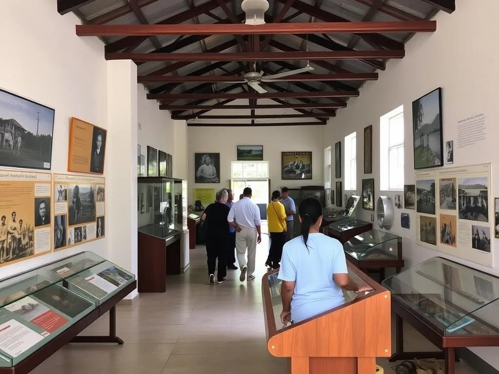 Roxborough Museum in Mandeville displaying historical artifacts and exhibits