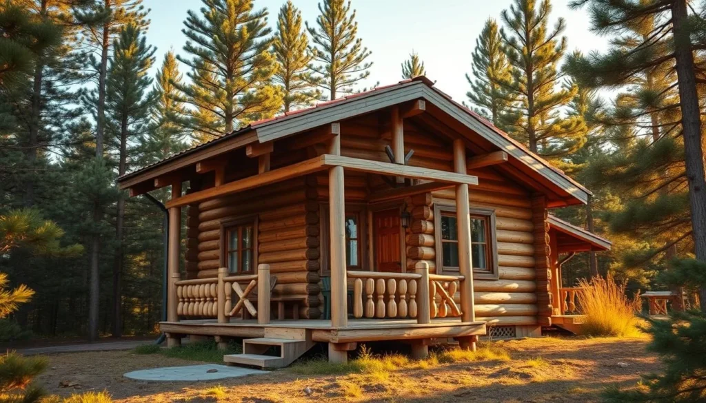 Rustic wooden cabin accommodation in Meshchyora National Park Russia Rustic wooden cabin accommodation in Meshchyora National Park Russia