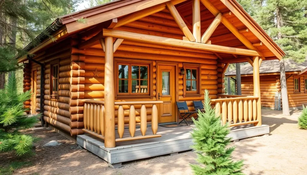Rustic wooden cabin accommodation near Lake Rudanovskoye Rustic wooden cabin accommodation near Lake Rudanovskoye
