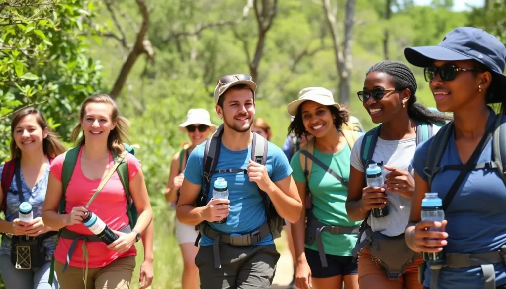 Safe hiking practices at St. Marks River Preserve State Park Florida