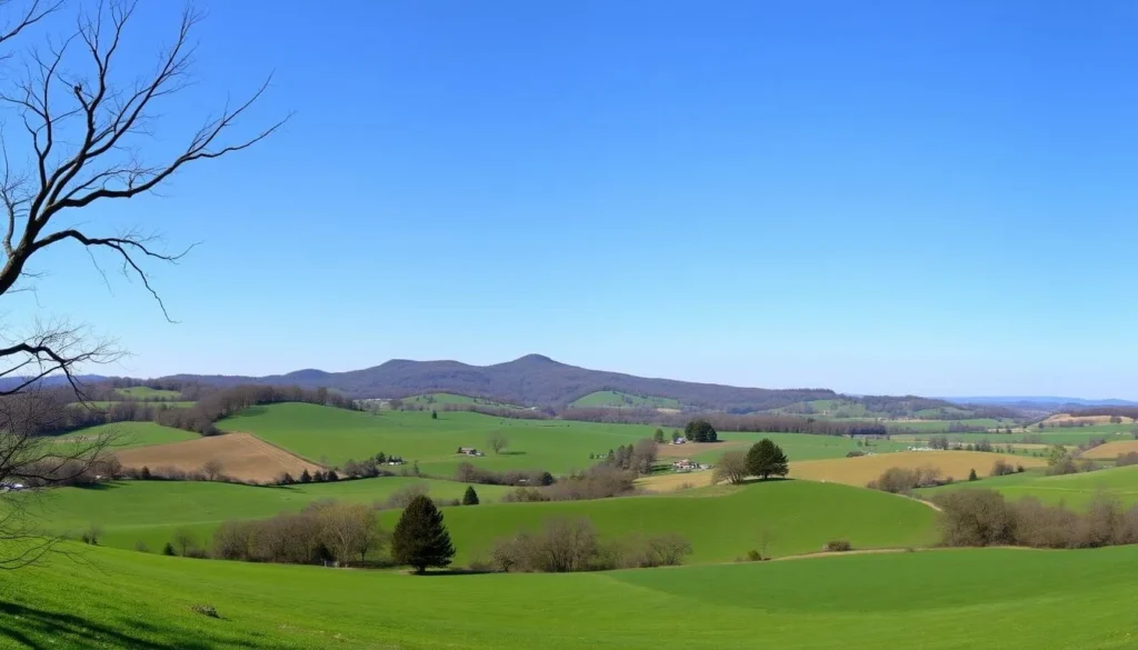 Scenic view of South Mountain from Eisenhower farm
