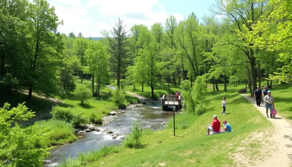 Scenic view of Tyler State Park in Northampton Township Pennsylvania