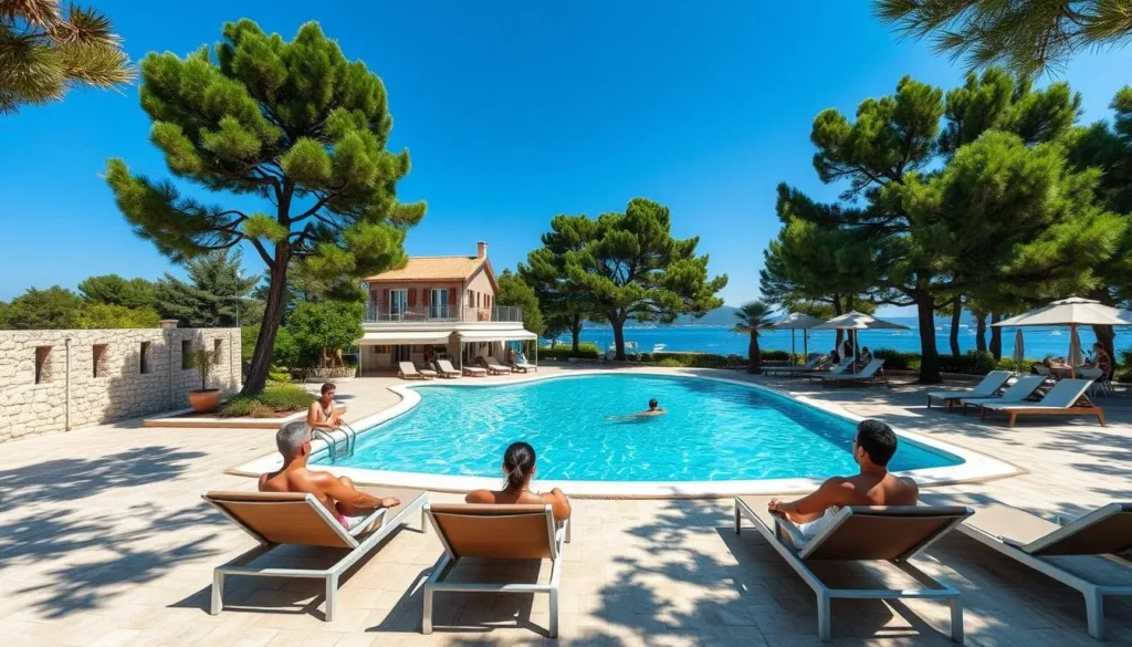 Seaside hotel with swimming pool in Bol, Brac Island