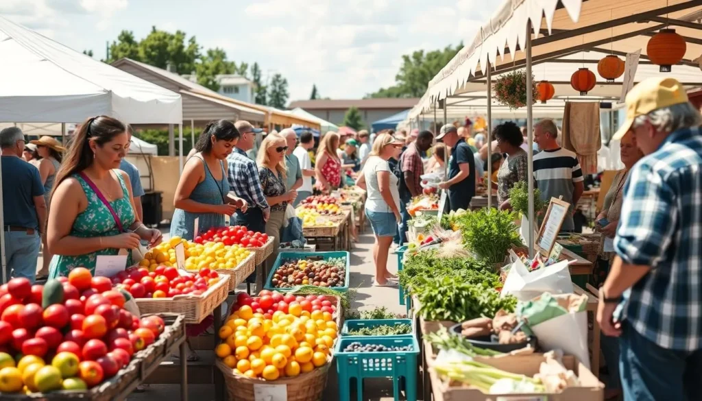 Seasonal farmers market in Lower Makefield with local vendors and fresh produce Seasonal farmers market in Lower Makefield with local vendors and fresh produce