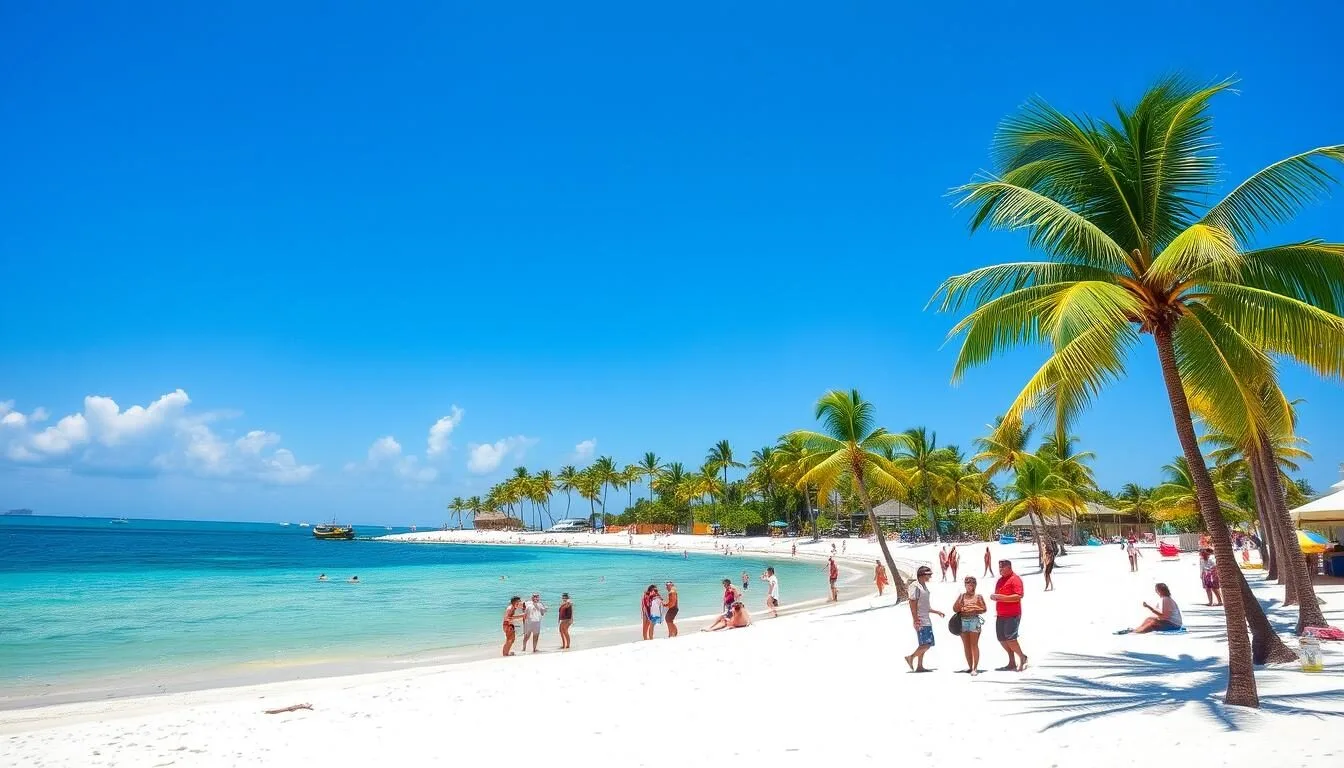 Smathers-Beach-Key-West-Florida-on-a-perfect-sunny-day-with-clear-skies-and-calm-waters Smathers Beach Key West Florida on a perfect sunny day with clear skies and calm waters