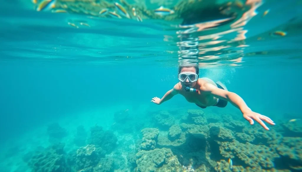 Snorkeling at the reef near St. Lucie Inlet Preserve State Park Florida