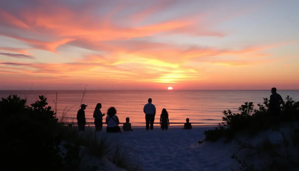 Spectacular sunset over the Gulf of Mexico at T.H. Stone Memorial St. Joseph Peninsula State Park Florida Spectacular sunset over the Gulf of Mexico at T.H. Stone Memorial St. Joseph Peninsula State Park Florida
