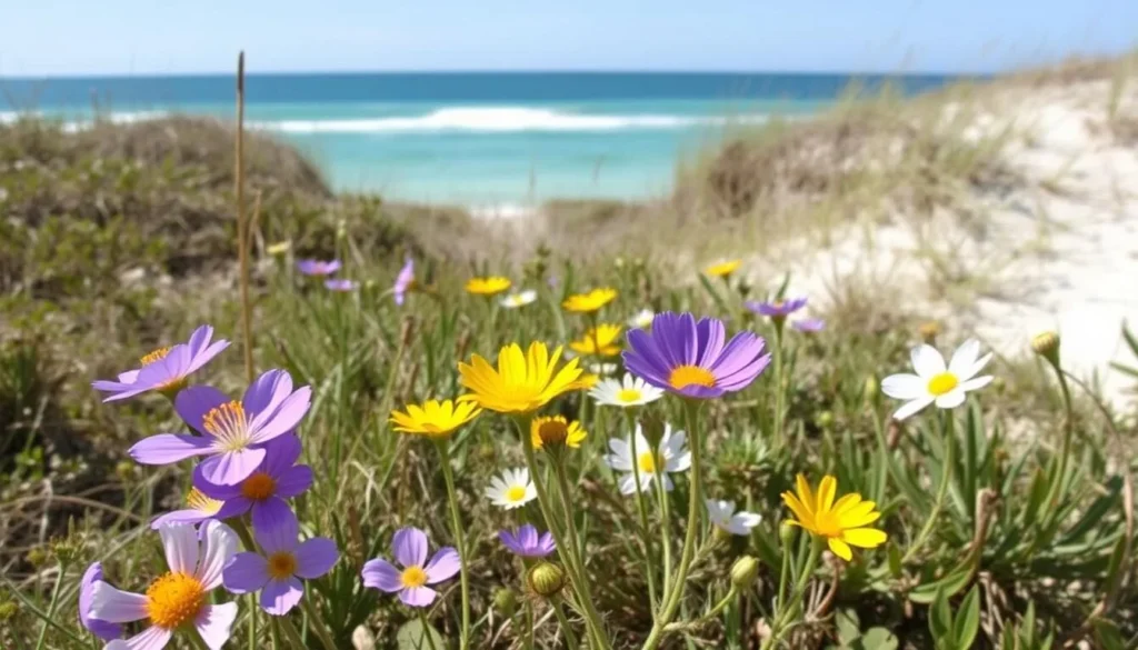 Spring wildflowers blooming at T.H. Stone Memorial St. Joseph Peninsula State Park Florida Spring wildflowers blooming at T.H. Stone Memorial St. Joseph Peninsula State Park Florida