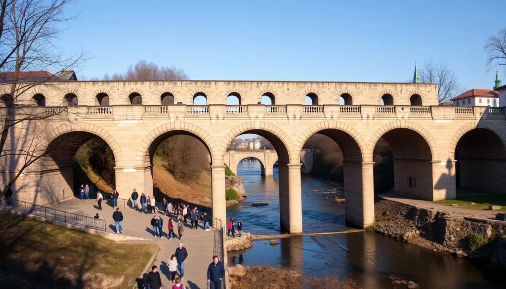 Stone Bridge in Kaluga city with its impressive 18th-century architecture and Kaluga Oblast Russia best things to do