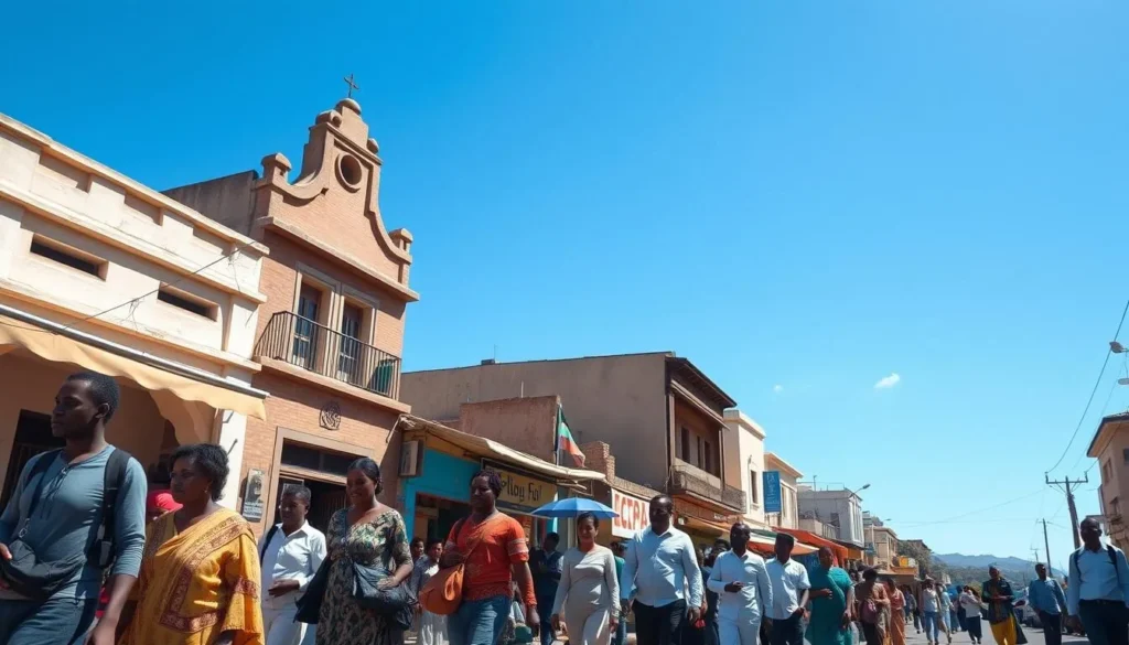 Sunny day in Mekelle Ethiopia showing the perfect weather for exploring the best things to do Sunny day in Mekelle Ethiopia showing the perfect weather for exploring the best things to do