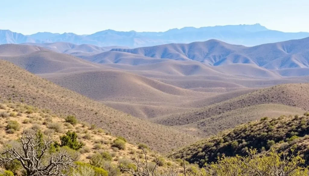 The Cerrillos Hills State Park visitor center with informational displays about local history and wildlife