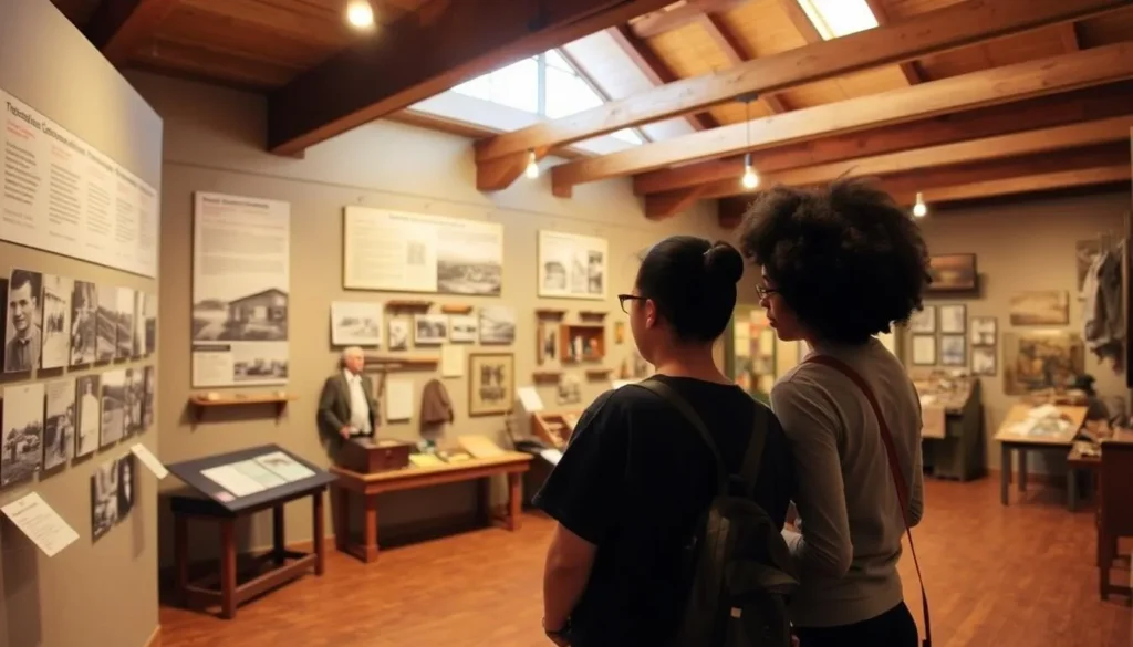 The Civilian Conservation Corps Museum at Parker Dam State Park displaying historical artifacts