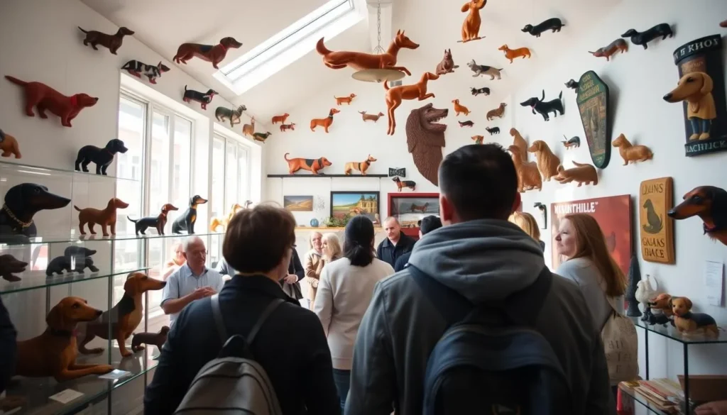 The Dachshund Museum in Regensburg with its whimsical collection of sausage dog memorabilia