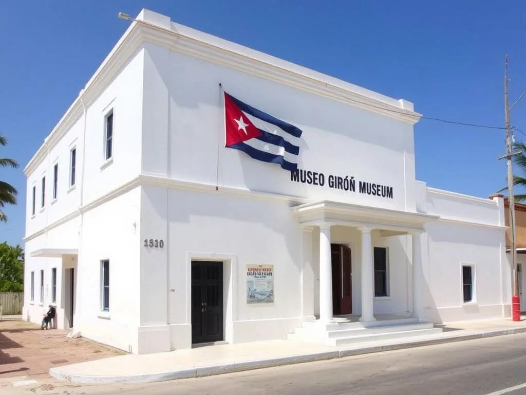 The Museo Girón displaying historical artifacts from the Bay of Pigs invasion The Museo Girón displaying historical artifacts from the Bay of Pigs invasion