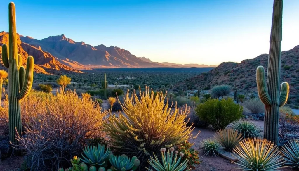 The beautiful Chihuahuan Desert landscape surrounding Carlsbad Caverns with desert flora The beautiful Chihuahuan Desert landscape surrounding Carlsbad Caverns with desert flora