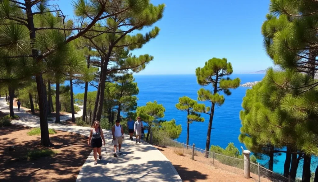 The coastal path around Rat Peninsula with views of the Adriatic Sea