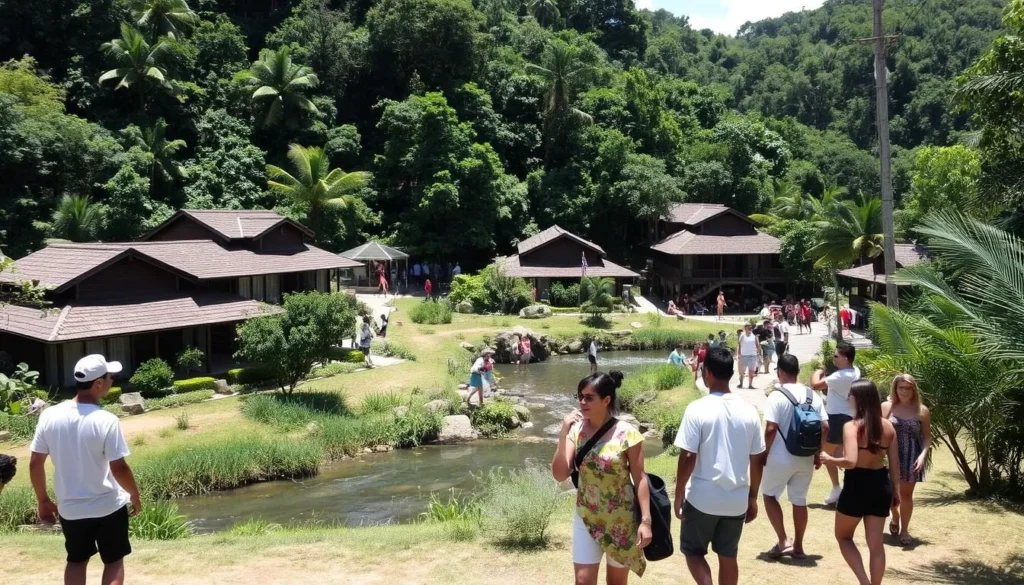 The eco-community of Las Terrazas with its lush forest setting and sustainable architecture