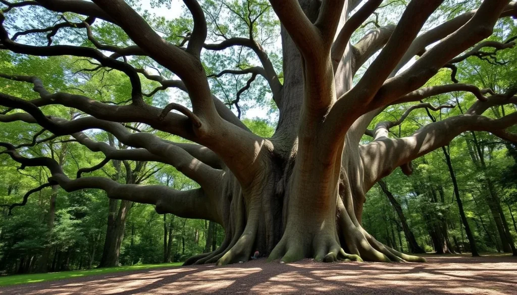 The famous Big Tree sycamore at Hidden Springs State Park Illinois The famous Big Tree sycamore at Hidden Springs State Park Illinois