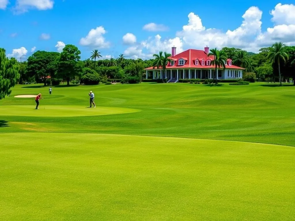 The historic Manchester Golf Club with its beautiful greens and colonial clubhouse
