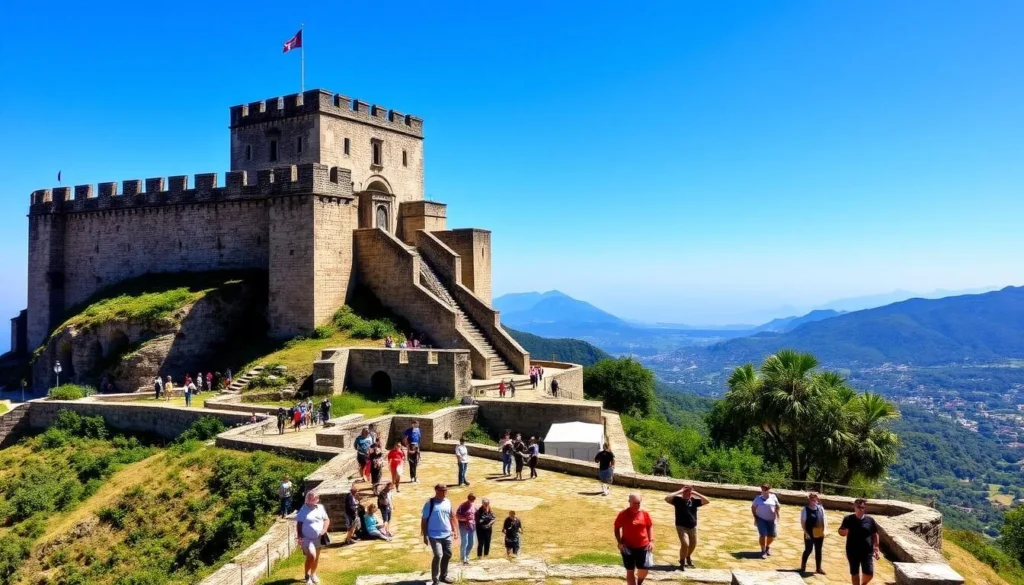The impressive Citadelle Laferrière fortress on top of Bonnet a L'Eveque mountain
