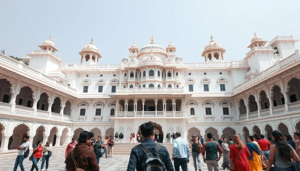 The magnificent City Palace of Udaipur with its ornate architecture and beautiful courtyards