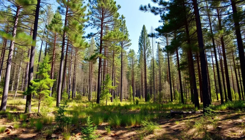The pristine forest landscape of Chavash Varmane National Park with diverse vegetation The pristine forest landscape of Chavash Varmane National Park with diverse vegetation
