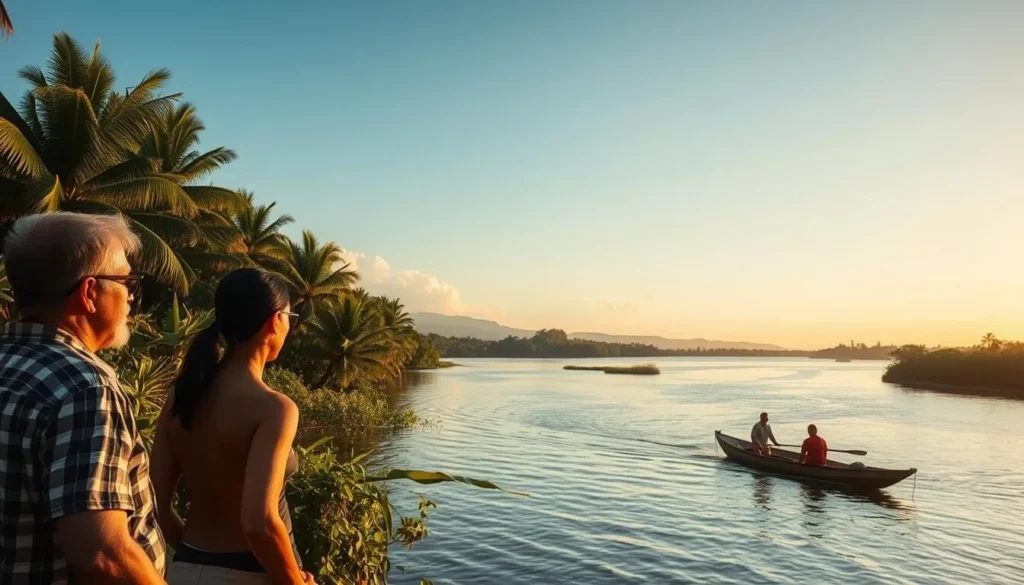 The scenic Sagua River near Sagua la Grande Cuba, showing the natural beauty that visitors can explore