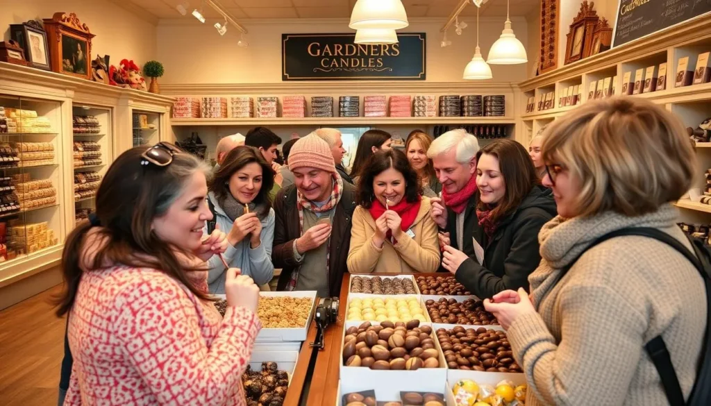 Tourist taking photos at Gardners Candies in Altoona Tourist taking photos at Gardners Candies in Altoona