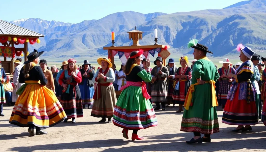 Traditional Buryat cultural celebration with colorful costumes and performances in Tunkinsky National Park Traditional Buryat cultural celebration with colorful costumes and performances in Tunkinsky National Park