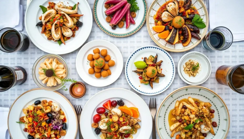 Traditional Chumash-inspired cuisine and local Santa Barbara food offerings representative of the area's culinary scene Traditional Chumash-inspired cuisine and local Santa Barbara food offerings representative of the area's culinary scene