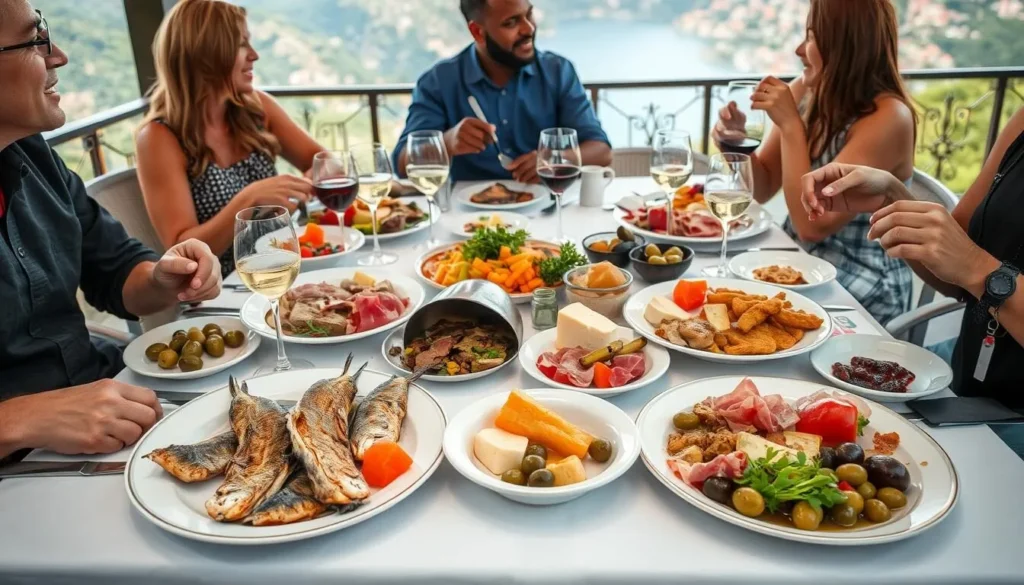 Traditional Dalmatian cuisine served at a restaurant near Biokovo Nature Park