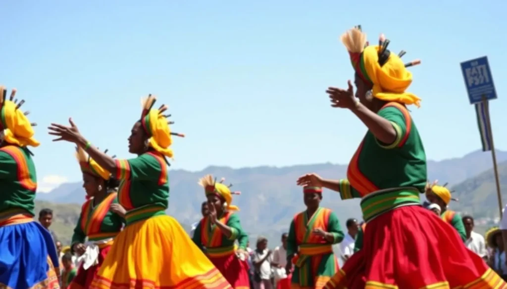 Traditional Ethiopian cultural performance near Simien Mountains, one of the best cultural things to do