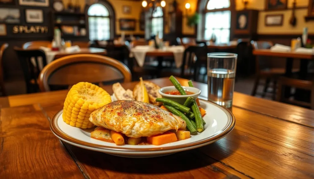 Traditional French colonial cuisine served at a restaurant near Kaskaskia Bell State Memorial Traditional French colonial cuisine served at a restaurant near Kaskaskia Bell State Memorial