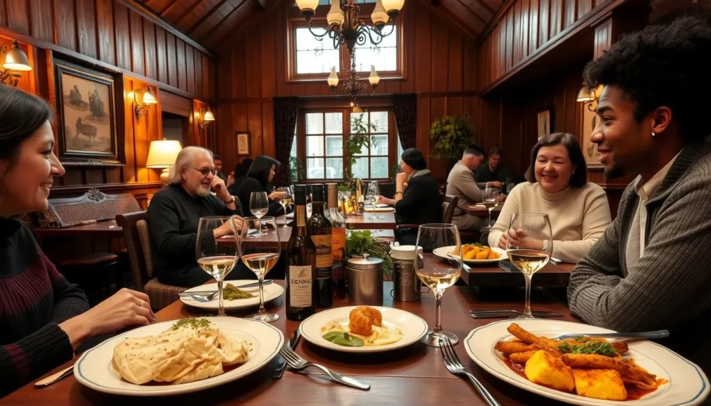 Traditional German restaurant in Wiesbaden serving local Rheingau specialties and wine