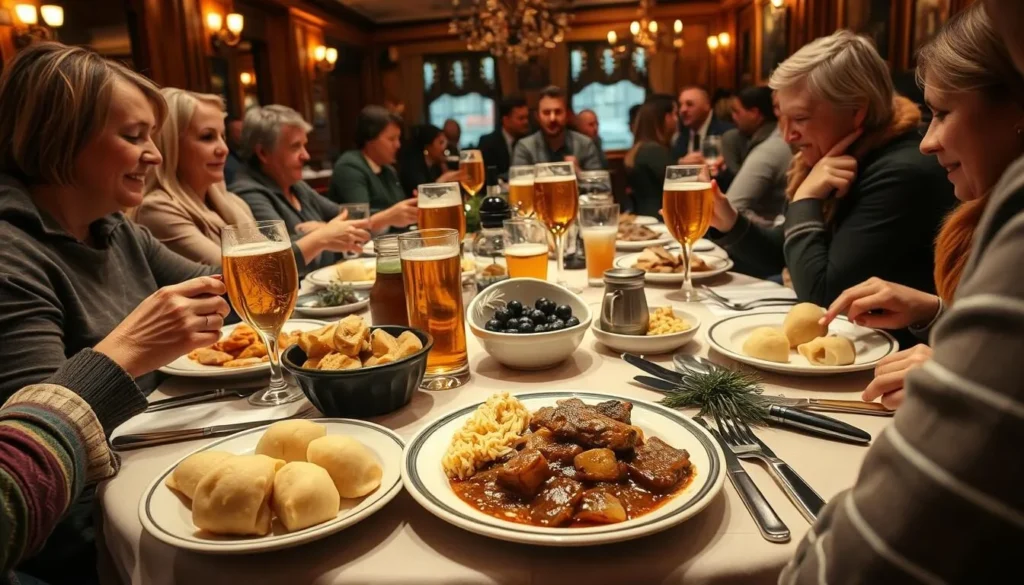 Traditional Saxon cuisine served in a Dresden Germany restaurant Traditional Saxon cuisine served in a Dresden Germany restaurant