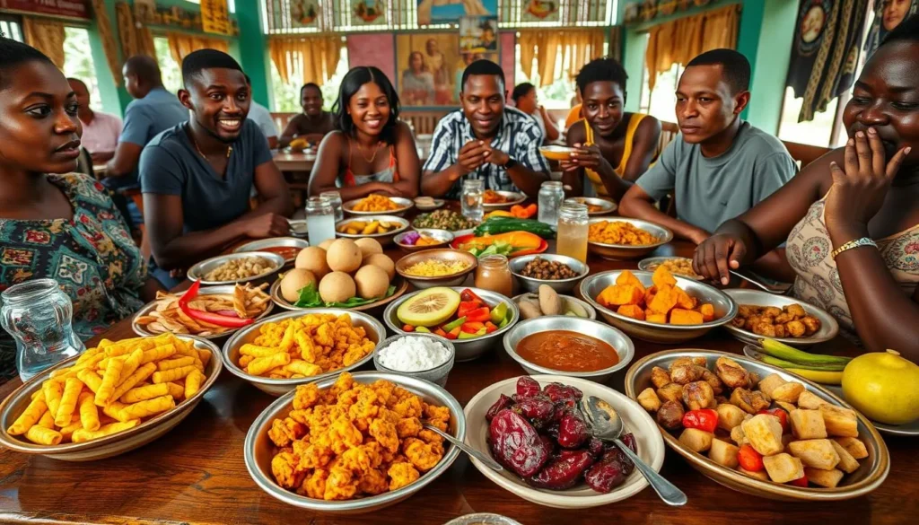 Traditional Ugandan cuisine served in Mbarara with local dishes and ingredients, a highlight in any Mbarara Uganda travel guide