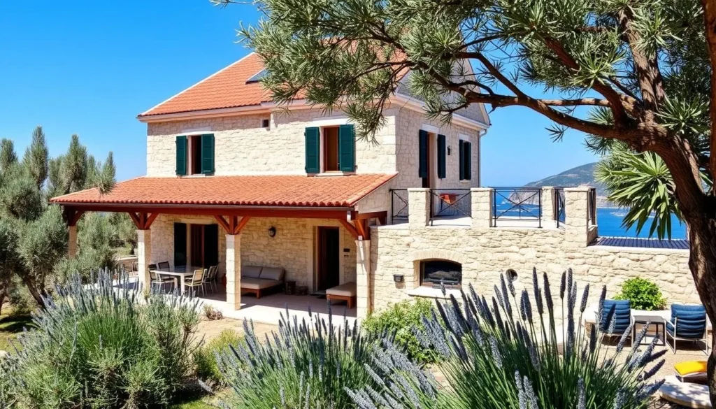 Traditional stone house accommodation on Peljesac Peninsula Croatia with sea view Traditional stone house accommodation on Peljesac Peninsula Croatia with sea view