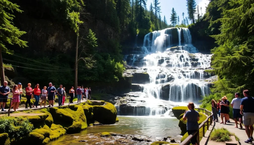 Triberg Waterfalls cascading through the forest