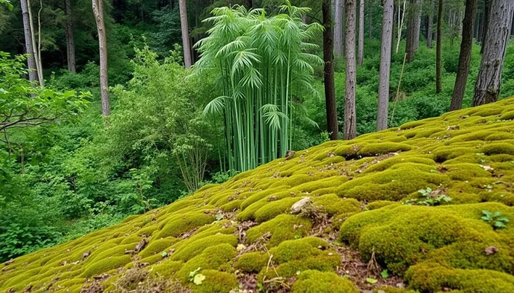 Unique vegetation zones on Mount Speke, Uganda