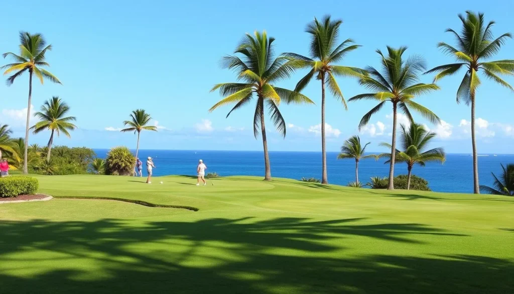 Varadero Golf Club with ocean views and well-maintained greens