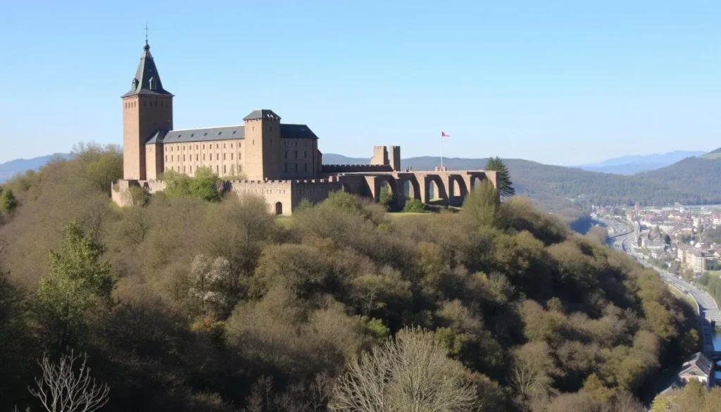 View of Heidelberg Castle from Mannheim, a popular day trip destination