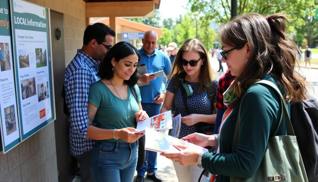 Visitors getting information at Northampton Township Administration Building Visitors getting information at Northampton Township Administration Building
