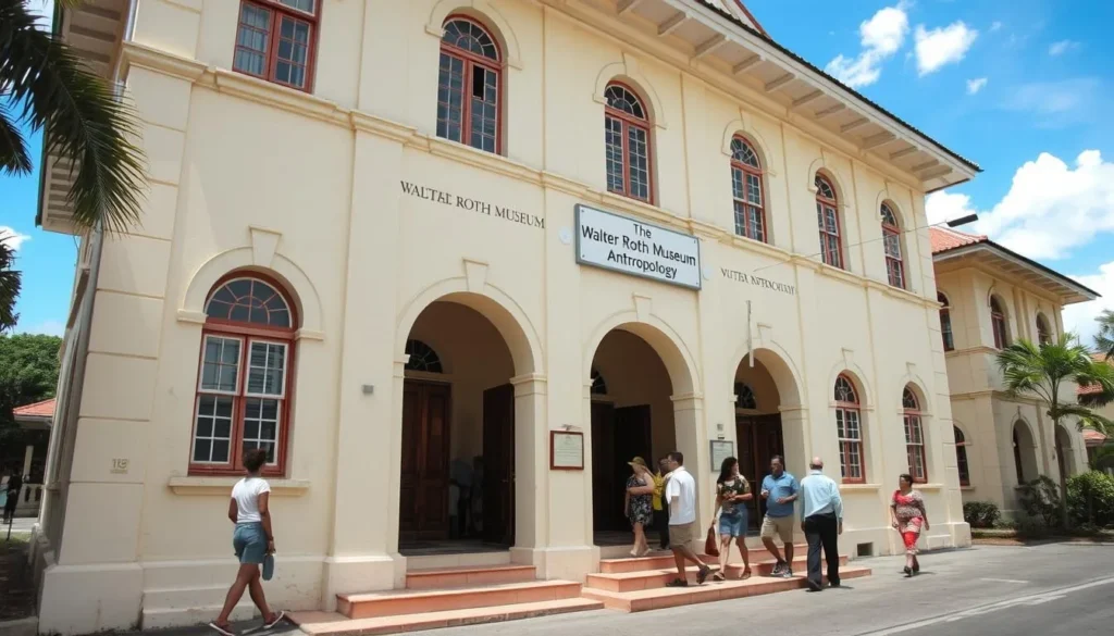 Walter Roth Museum of Anthropology in Georgetown showcasing indigenous artifacts