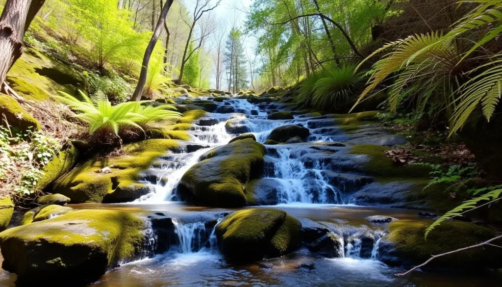 Waterfall along Turkey Path Trail in Pine Creek Gorge Pennsylvania