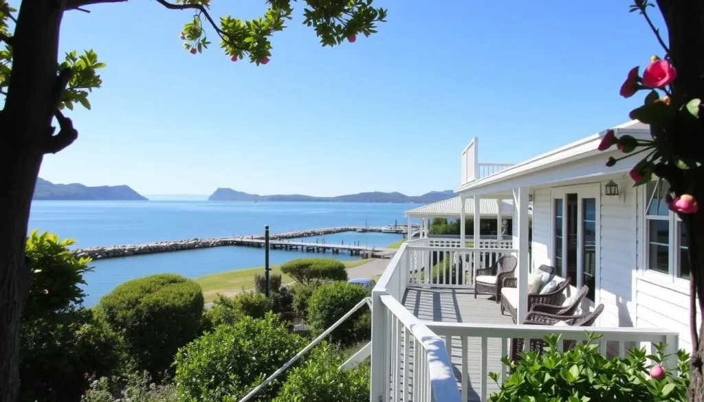 Waterfront accommodation in Russell with views of the Bay of Islands